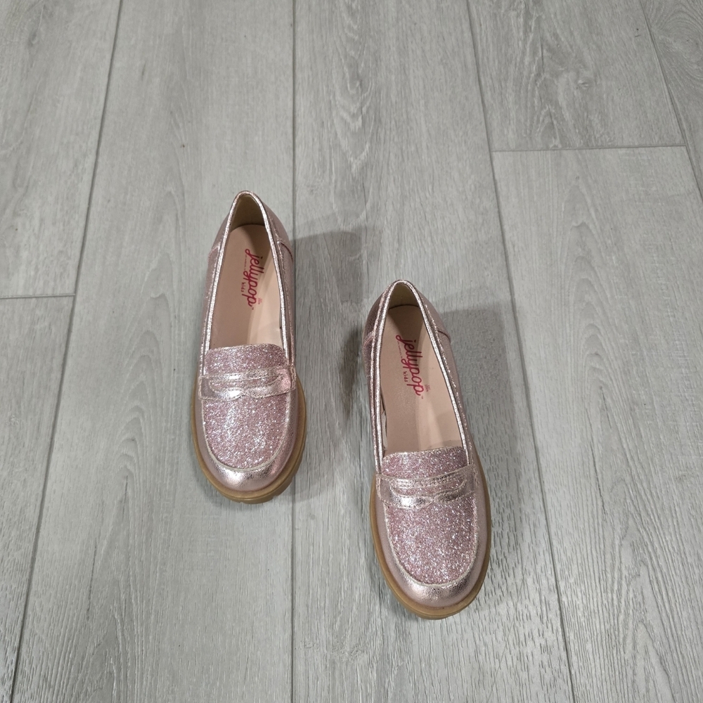 Jellypop Sparkly Pink Loafers NWOT